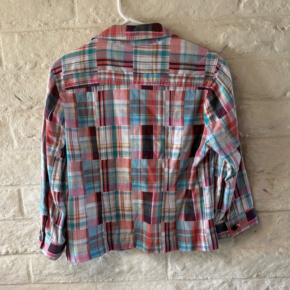 Christopher & Banks Plaid Patchwork Jacket-Medium - image 4